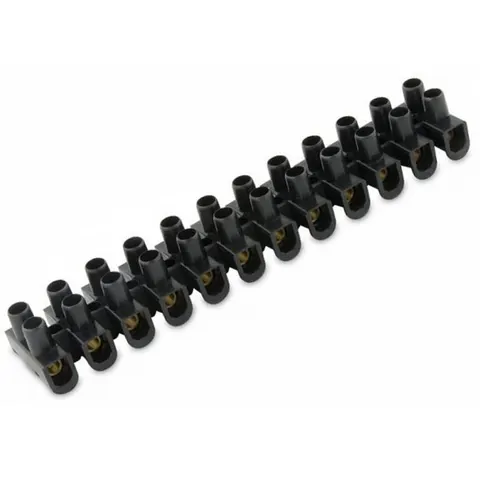 Plastic Terminal Block - 16 Amp / Black