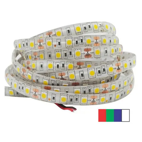 5050 - 12V - Waterproof - LED Striplight - 5m - Click to Choose - RGBW / 60 LEDs/m