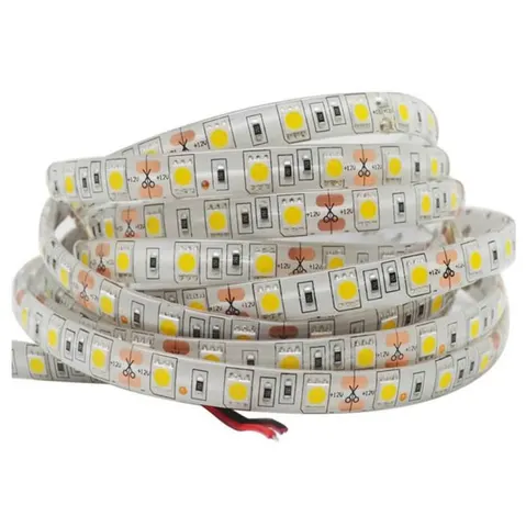5050 - 12V - Waterproof - LED Striplight - 5m - Click to Choose - Daylight / 60 LEDs/m