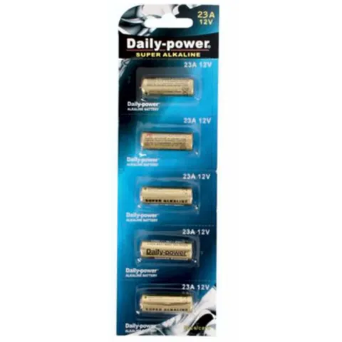 23A - 5 Pack - Super Alkaline Battery - Daily Power