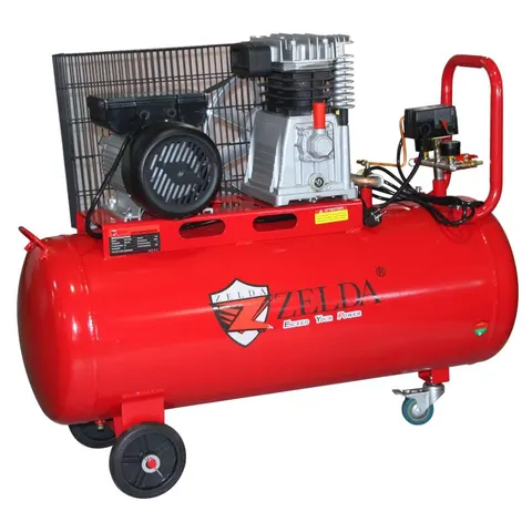 Zelda - Compressor -  3HP - 100 Litre Belt Driven Air - 230V - 8 Bar