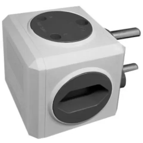 Selectrix - Multi Socket Cube (No USB Outlet) - Grey (SC 401)