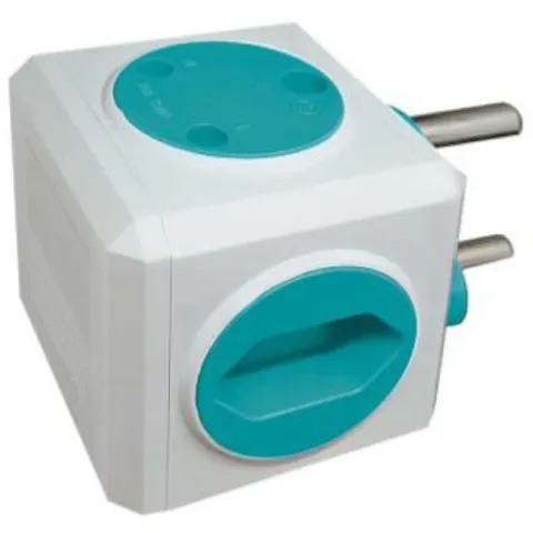 Selectrix - Multi Socket Cube (No USB Outlet) - Green (SC 405)