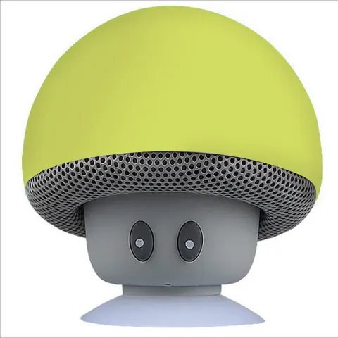 Wireless Mini Mushroom Portable Speaker - Yellow
