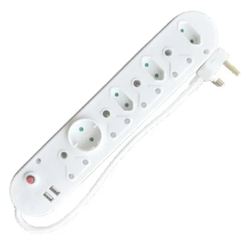 Selectrix - 8 Way Multiplug With 4 X 16A + 3 X 5A 2 Pin + 1 Round Socket + 2 USB - (SC 28B)