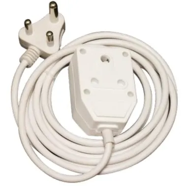 Selectrix - Extension cord with Double Coupler - White (SC 38) / 5m x 10A