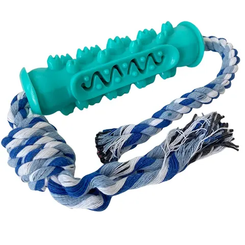 Dog Toothbrush - Serrated Molar Stick - Turquoise / (previously loaded as blue on invoice)