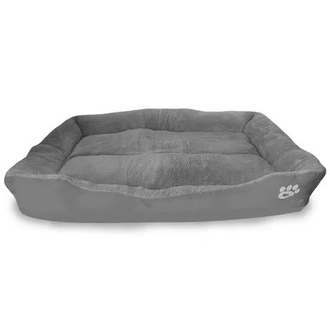 Plush Pet Sofa Bed - XXL - 82 x 65 cm - 1350g / Grey