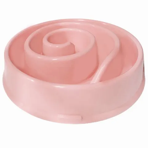 Happy Hunting Slow Feeder Pet Bowl - Pink
