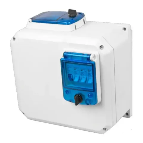 Allbro - Stand up pool box with 125VA transformer CBI Timer - 290x280x169 / 060-532