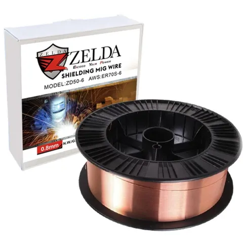 Zelda - Mig Wire - 0.8mm Mild Steel - ER70S - 5 Kg - Plastic Spool