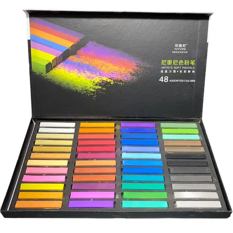 Nyoni - Color Chalk Artist Soft Pastels  - 48 Colors / (SC N2829)