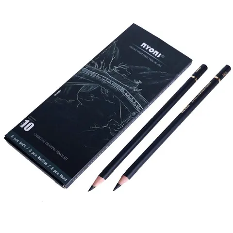 Nyoni - Drawing Charcoal Pencil For Beginners And Artists  - Soft/Medium/Hard / (SC N3032)