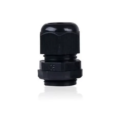 Black Nylon PG Cable Gland - 21mm / 10 Pack