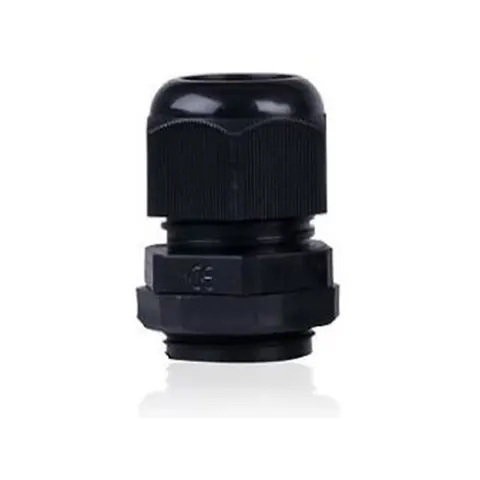 Black Nylon PG Cable Gland - 24mm / 10 Pack