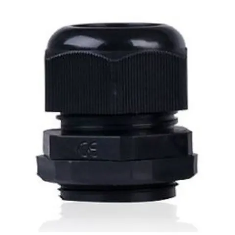 Black Nylon PG Cable Gland - 48mm / 5 Pack