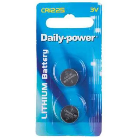 CR1225 Lithium - Button Battery - 3V - 2 Pack - Daily Power
