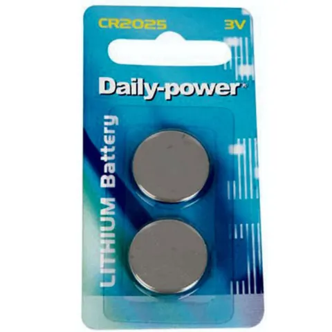 CR2025 Lithium - Button Battery - 3V - 2 Pack - Daily Power