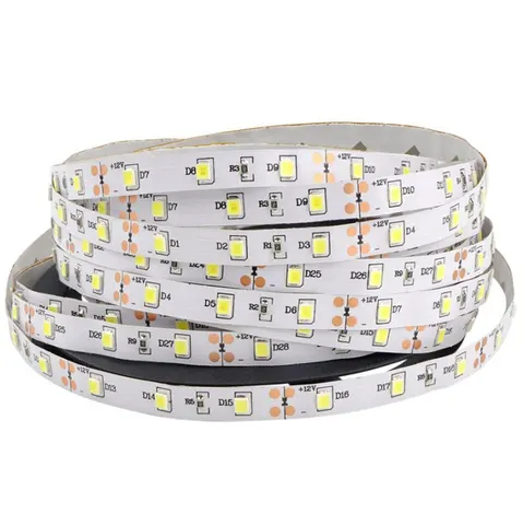 2835 - 12V - Non Waterproof - LED Striplight - 5m - Click to Choose - Warm White / 60 LEDs/m