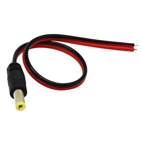 DC Power lead 30cm 2.1mm inline Male Plug