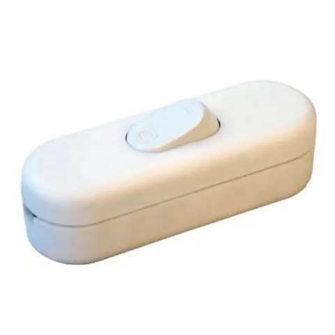 Inline Through Switch - Click To Choose - 1 Pack / White