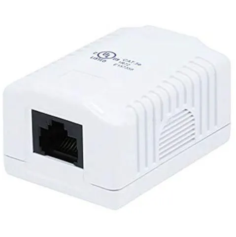 Surface Mount Box - Single - RJ45 - Cat6