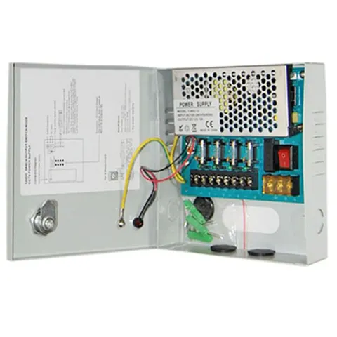 Power Supply - 12V - CCTV - 4 Cameras / 5 Amp