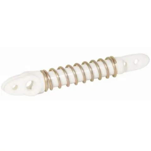 Compression Spring-S/S Silver-UV Nylon-Std White